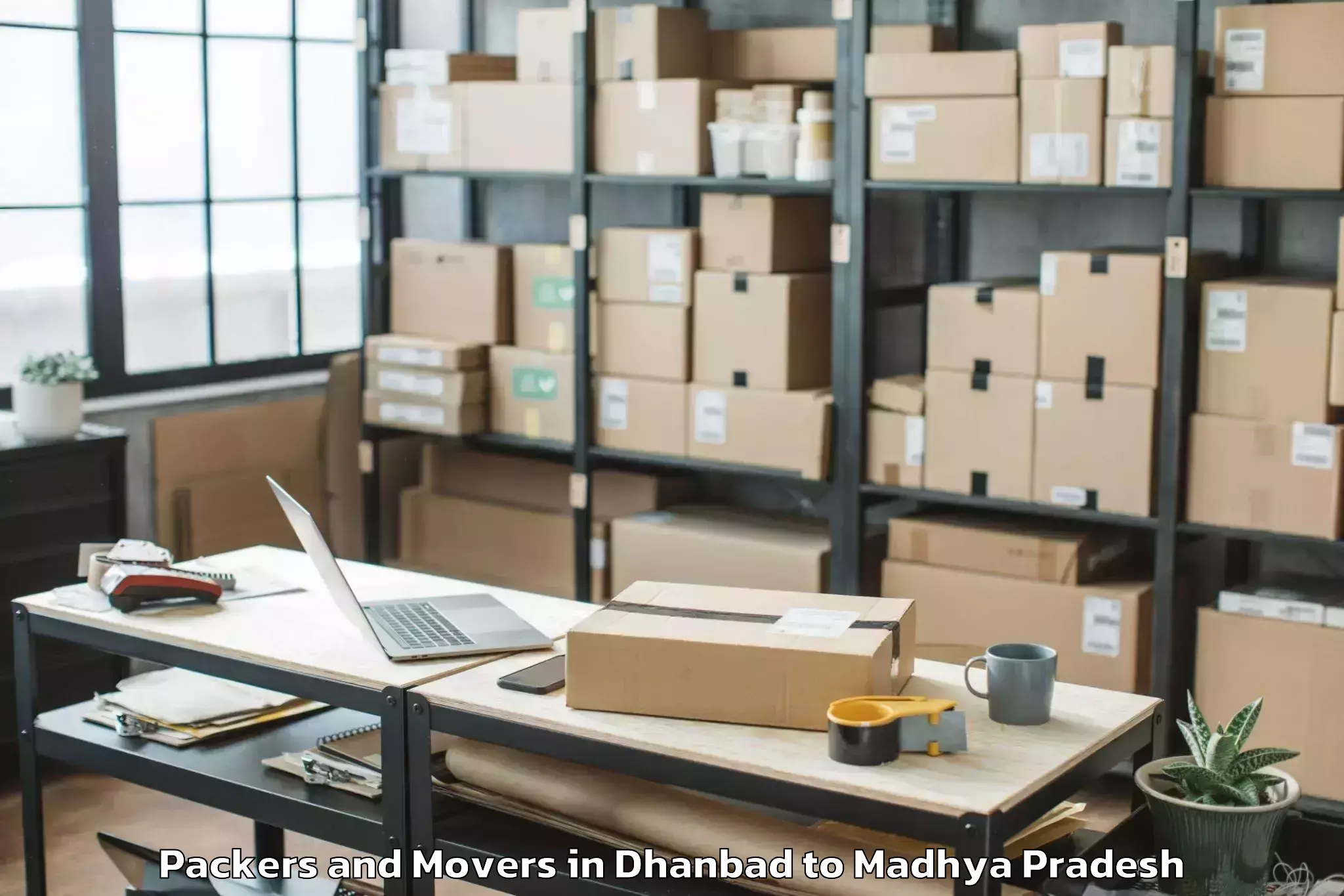 Book Dhanbad to Batiyagarh Packers And Movers